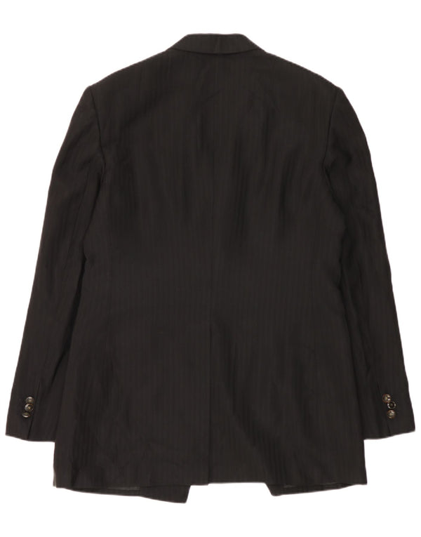 Jaqueta blazer masculina Carlo Pignatelli com 2 botões IT 54 2XL listrada preta