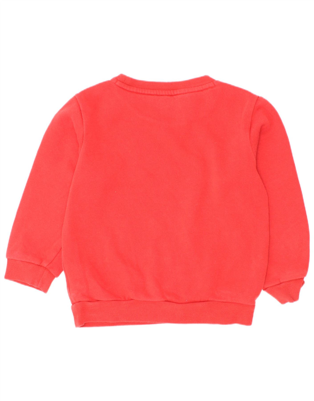 Adidas meninos moletom gráfico jumper 2-3 anos algodão vermelho