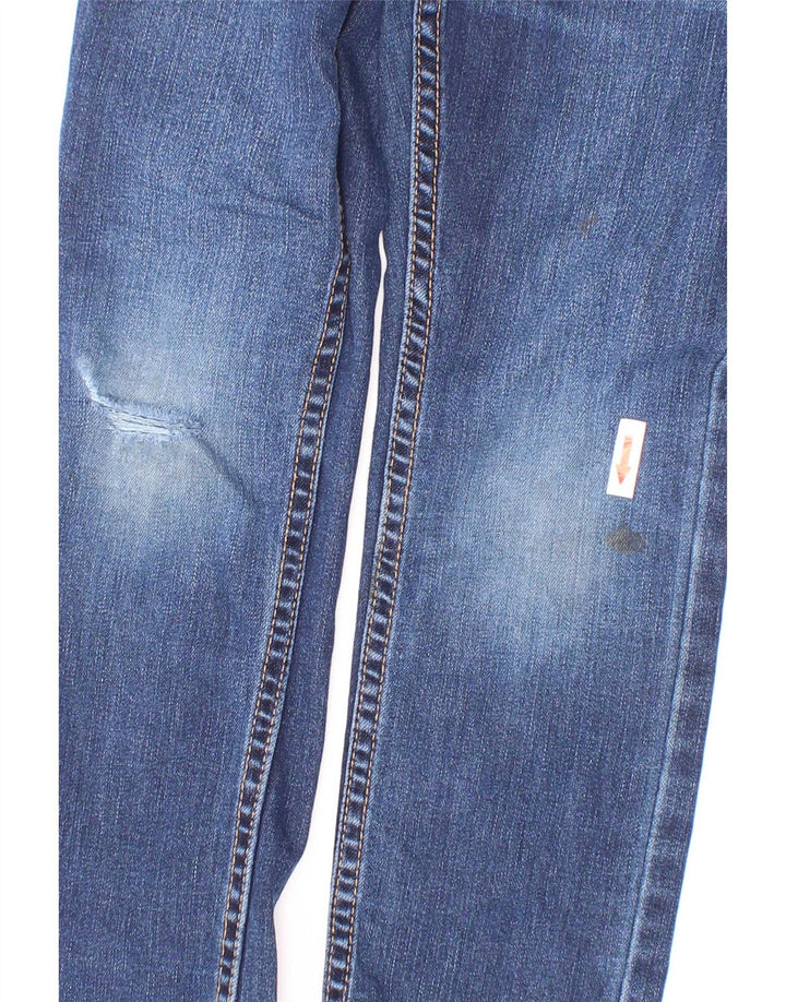 Levi's Boys Straight Jeans 5-6 Anos W22 L20 Azul Algodão
