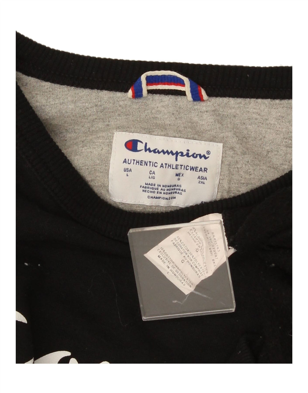 Champion moletom gráfico masculino jumper grande algodão preto