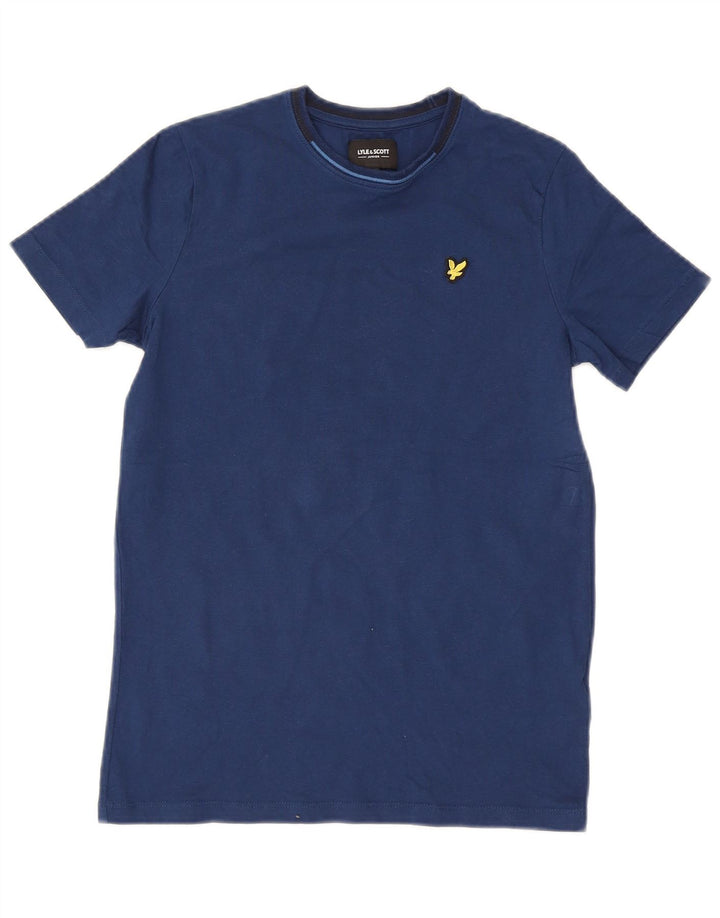 Camiseta masculina LYLE & SCOTT 12-13 anos algodão azul