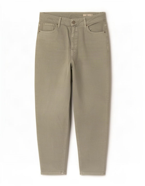 Jeans feminino Marks & Spencer Mom Crop Tapered Reino Unido 16 Grande W32 L25 Verde