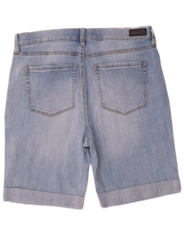 Shorts jeans feminino Dkny US 14 XL W32 algodão azul