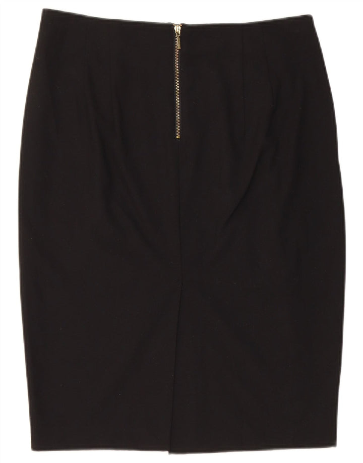 Saia lápis feminina Zara EU 38 pequena W28 poliéster preto