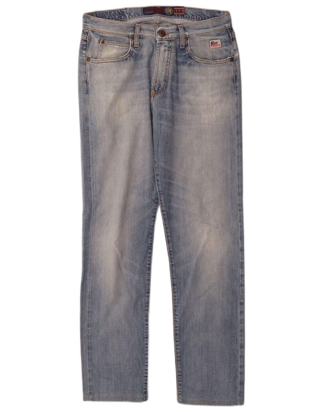 Roy Rogers Mens Slim Jeans W34 L31 Azul Algodão
