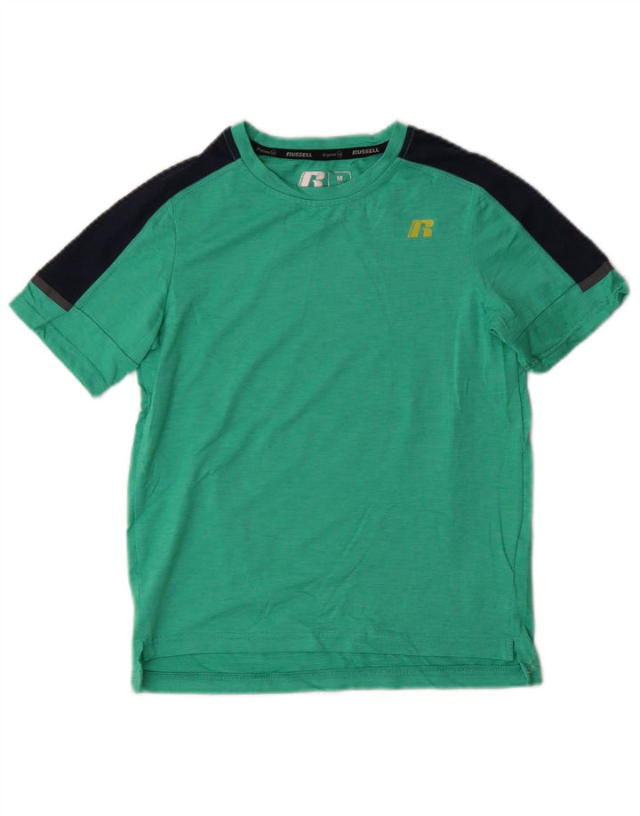 Russell Athletic Boys Camiseta Top 7-8 Anos Verde Médio Colorblock