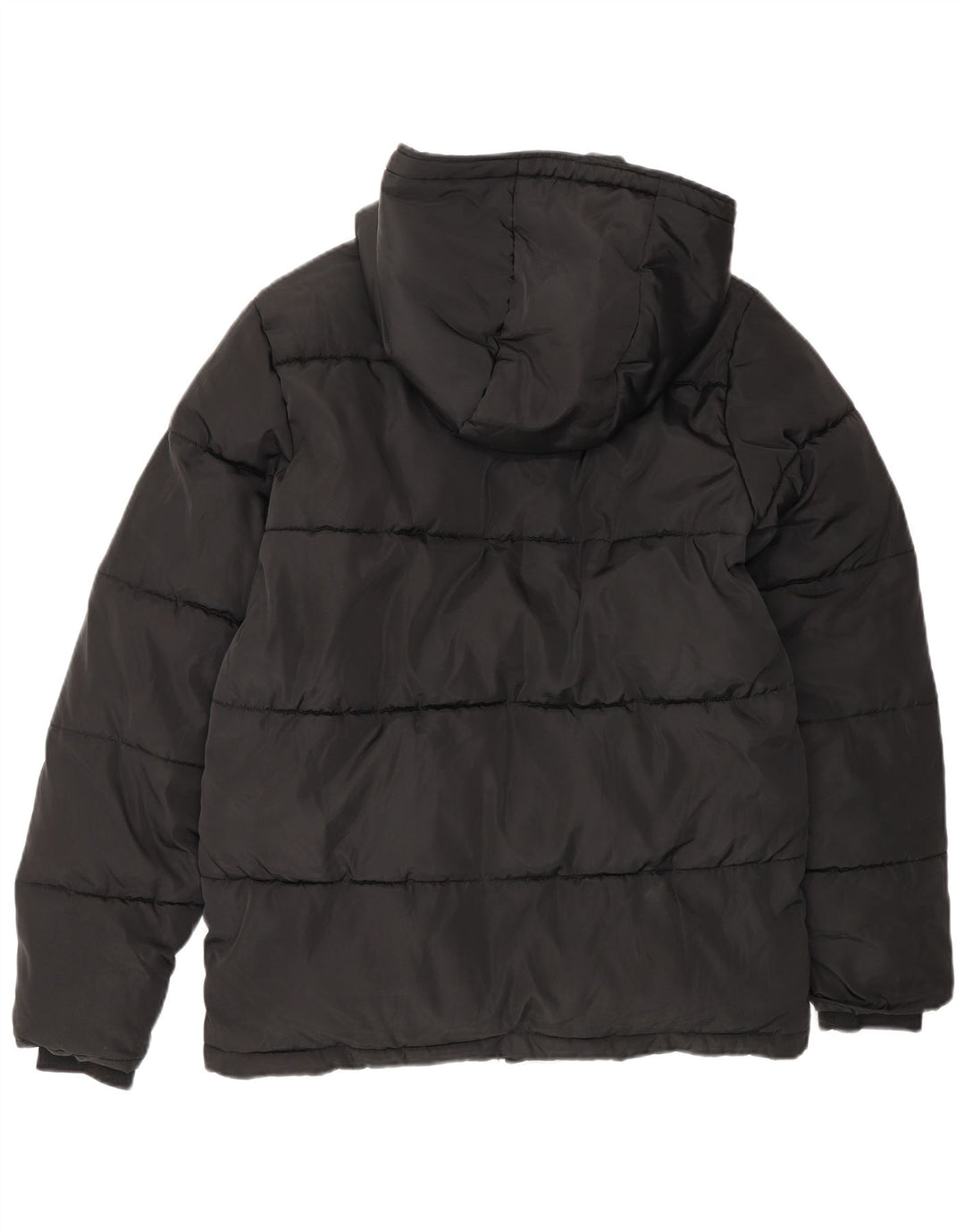 Jaqueta acolchoada com capuz para meninos Lyle & Scott 14-15 anos poliéster preto