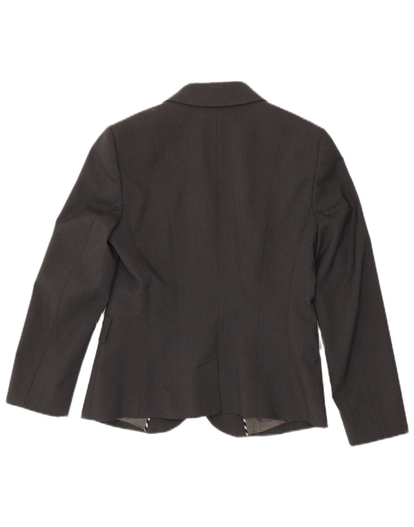 Sisley Jaqueta Blazer Feminina com 2 Botões IT 42 Poliéster Cinza Médio