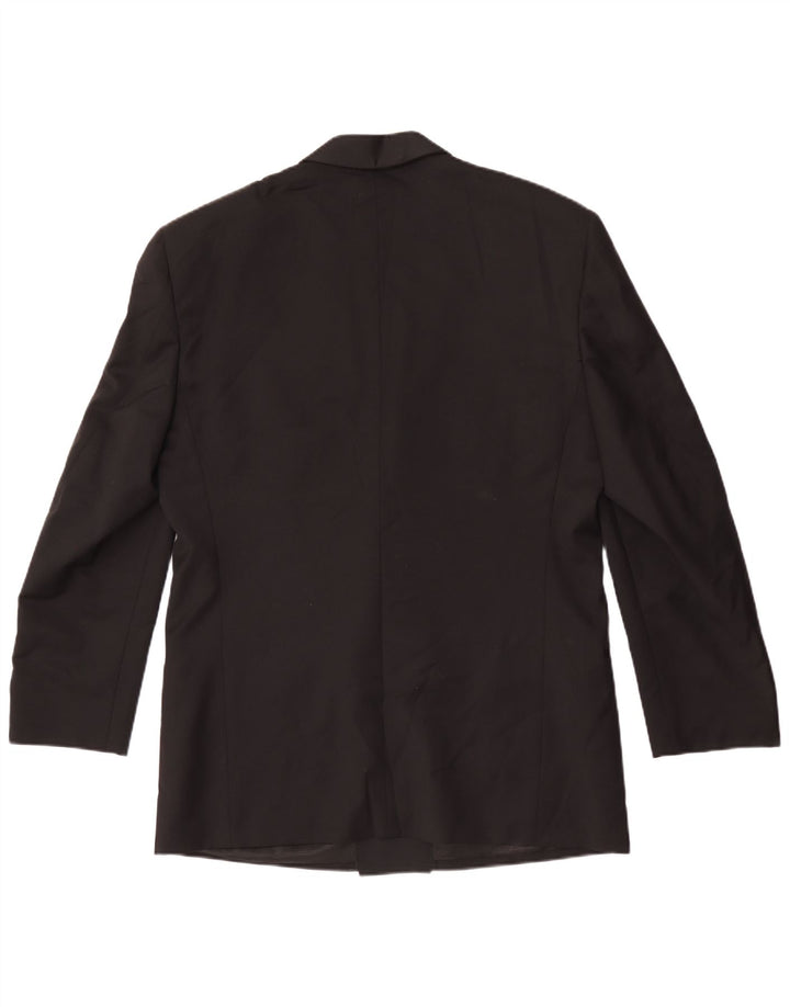 Jaqueta Blazer Masculina Profilo Double Breasted IT 52 XL Lã Preta