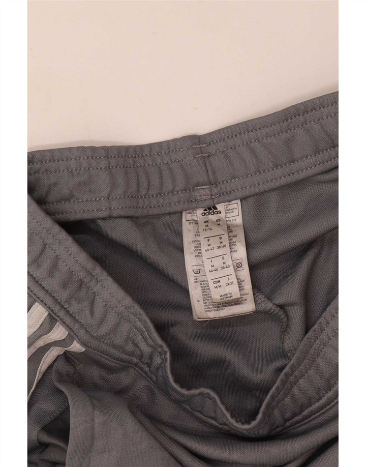Calça de treino feminina Adidas UK 12/14 cinza médio poliéster
