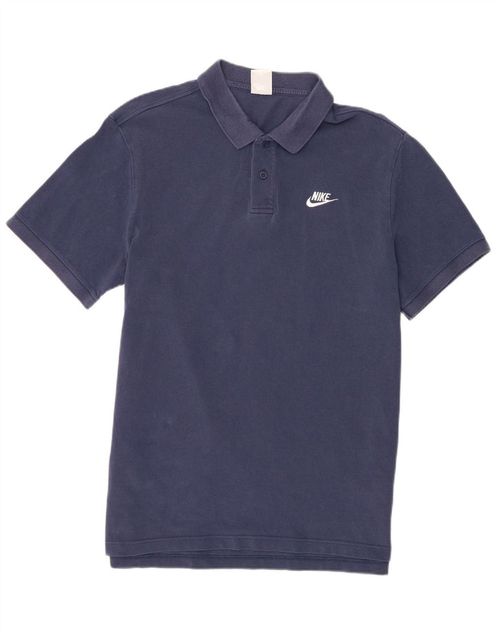 Camisa polo masculina Nike grande algodão azul