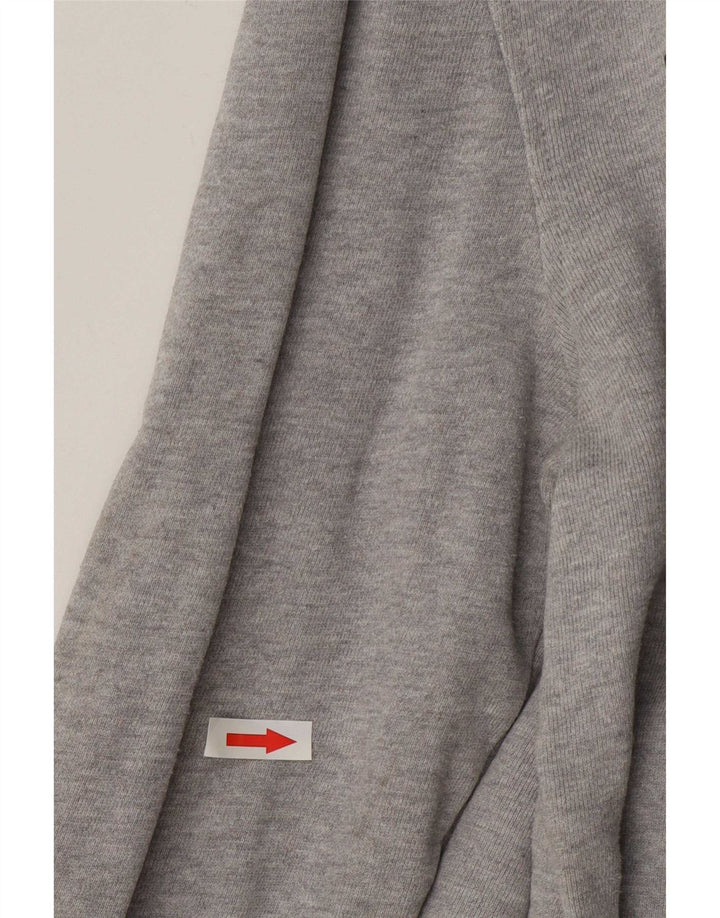 Tommy Hilfiger moletom gráfico masculino jumper pequeno algodão manchado cinza