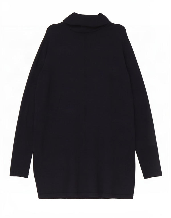 Zara Suéter Cardigan Aberto Feminino Reino Unido 12 Médio Azul Marinho