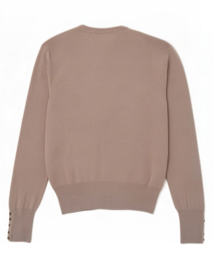 Suéter cardigã feminino Marks & Spencer Reino Unido 12 Viscose cinza médio