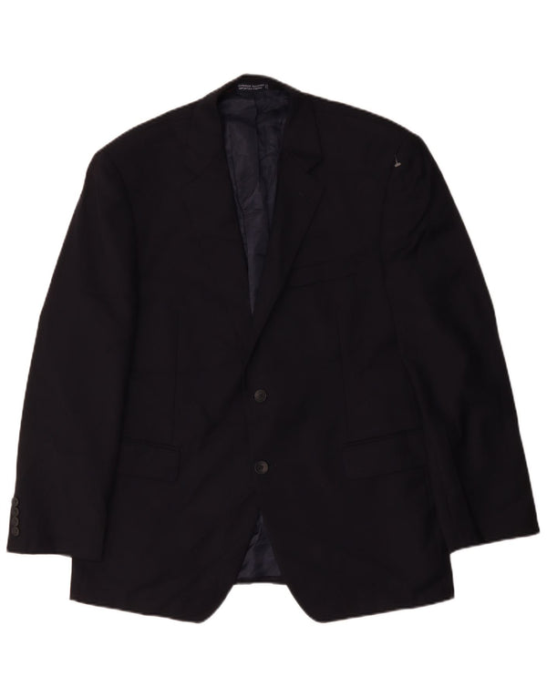 Jaqueta blazer masculina Nautica com 2 botões Reino Unido 40 grande lã azul marinho