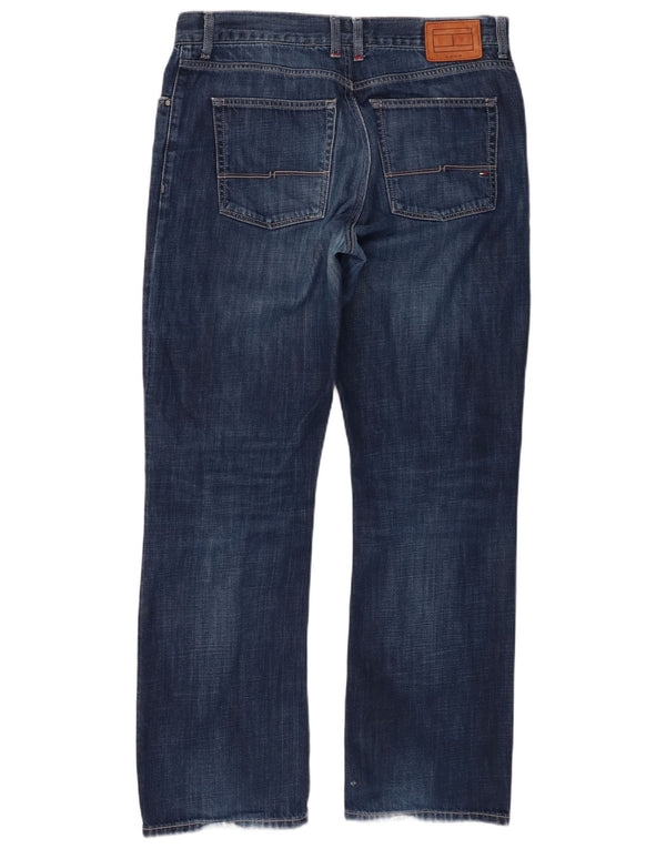 Jeans retos masculinos Tommy Hilfiger W36 L32 algodão azul