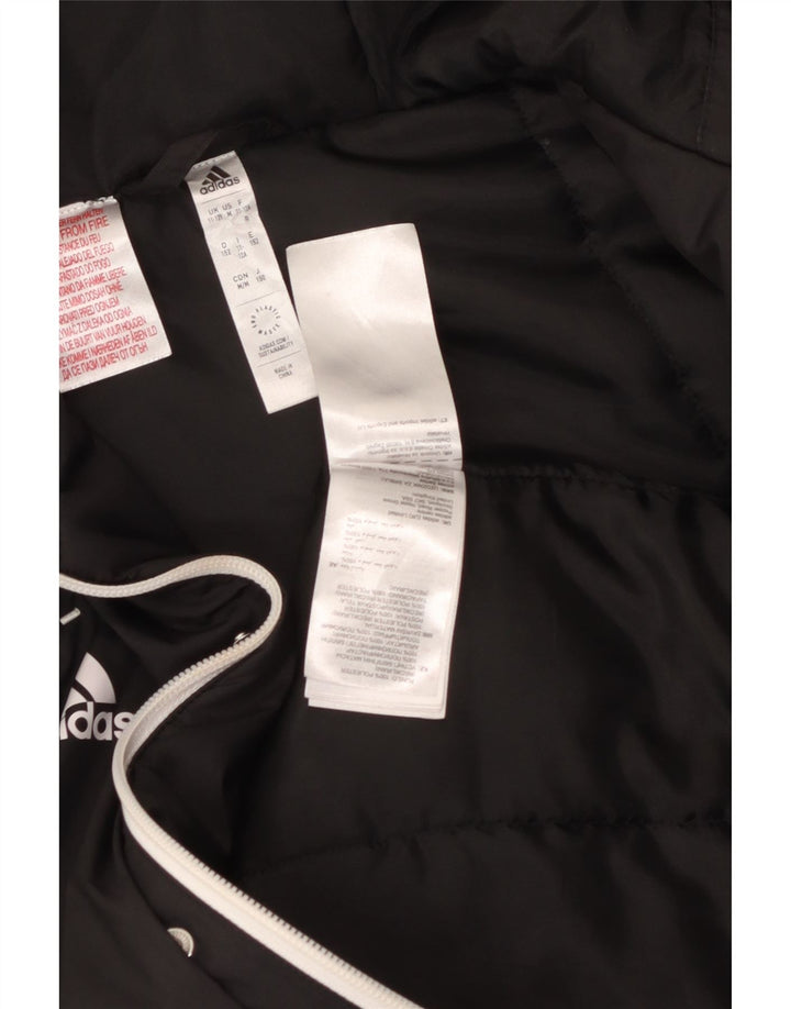 Casaco acolchoado com capuz Adidas Boys 11-12 anos preto poliéster