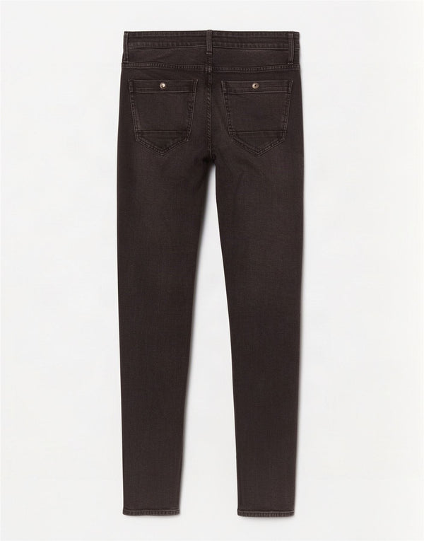 Calça jeans feminina G-Star Powell Cargo Super Slim W29 L32 algodão preto