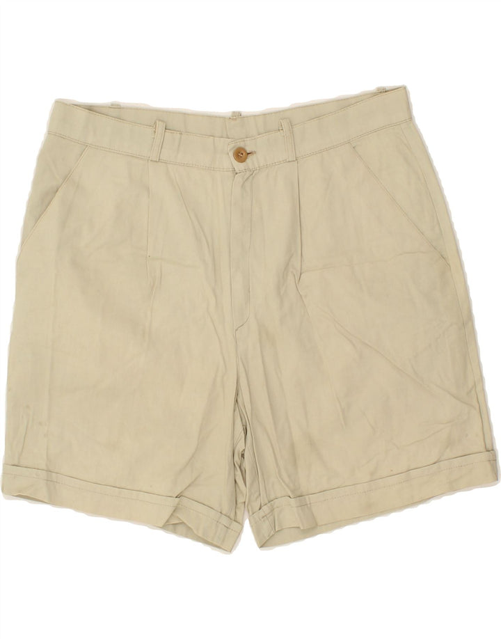 VINTAGE Womens Chino Shorts W32 Large Beige Vintage Vintage and Second-Hand Vintage from Messina Hembry 