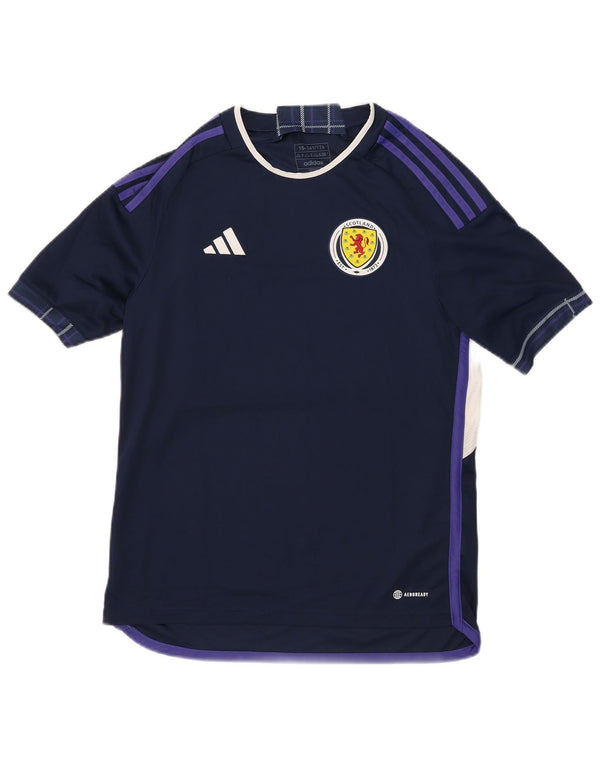 Camiseta Adidas Menino Ferrari Graphic Top 15-16 Anos Azul Marinho Colorblock