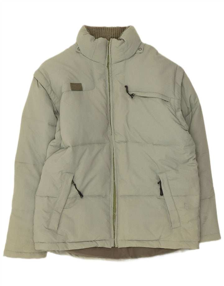 Jaqueta acolchoada masculina Fila UK 36 pequena poliamida verde