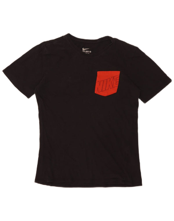 Camiseta Nike Masculina Athletic Cut Graphic Top Pequeno Algodão Preto