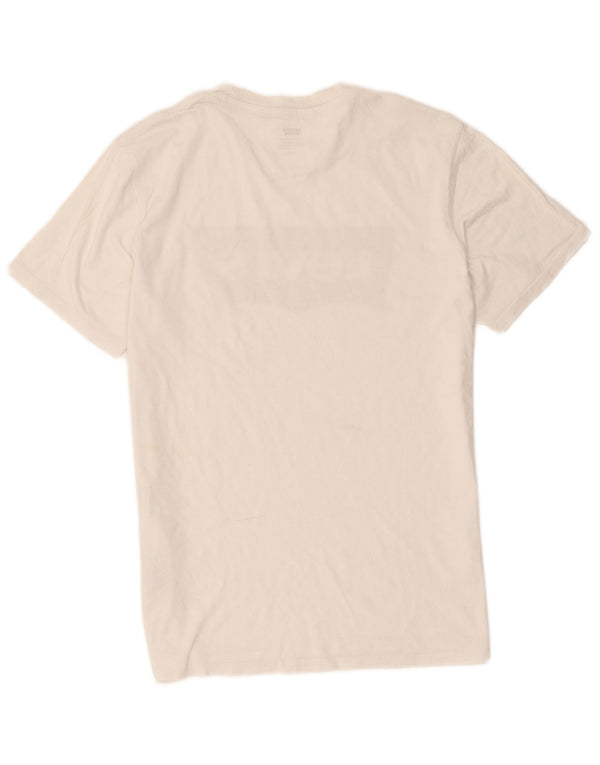 Camiseta gráfica masculina Levi's Top grande de algodão branco