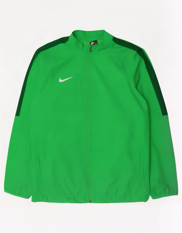 Nike Mens Dri Fit Tracksuit Top Jacket 2XL Verde Colourblock Poliéster