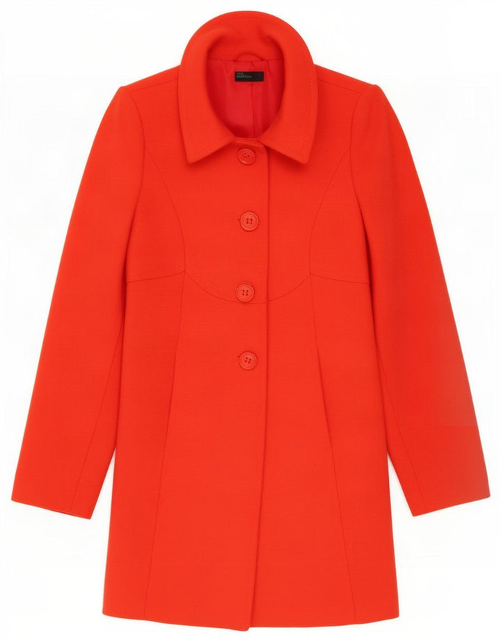 Sobretudo feminino Benetton IT 38 XS lã laranja