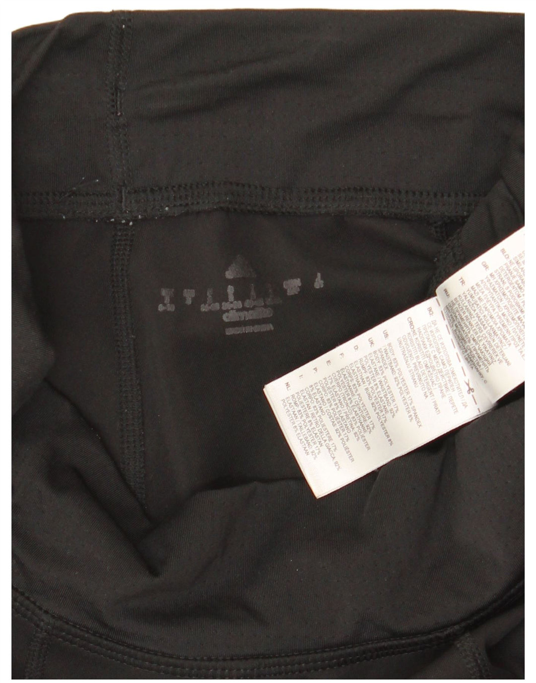 Leggings Adidas Femininas UK 8/10 Pequenas Poliéster Preto