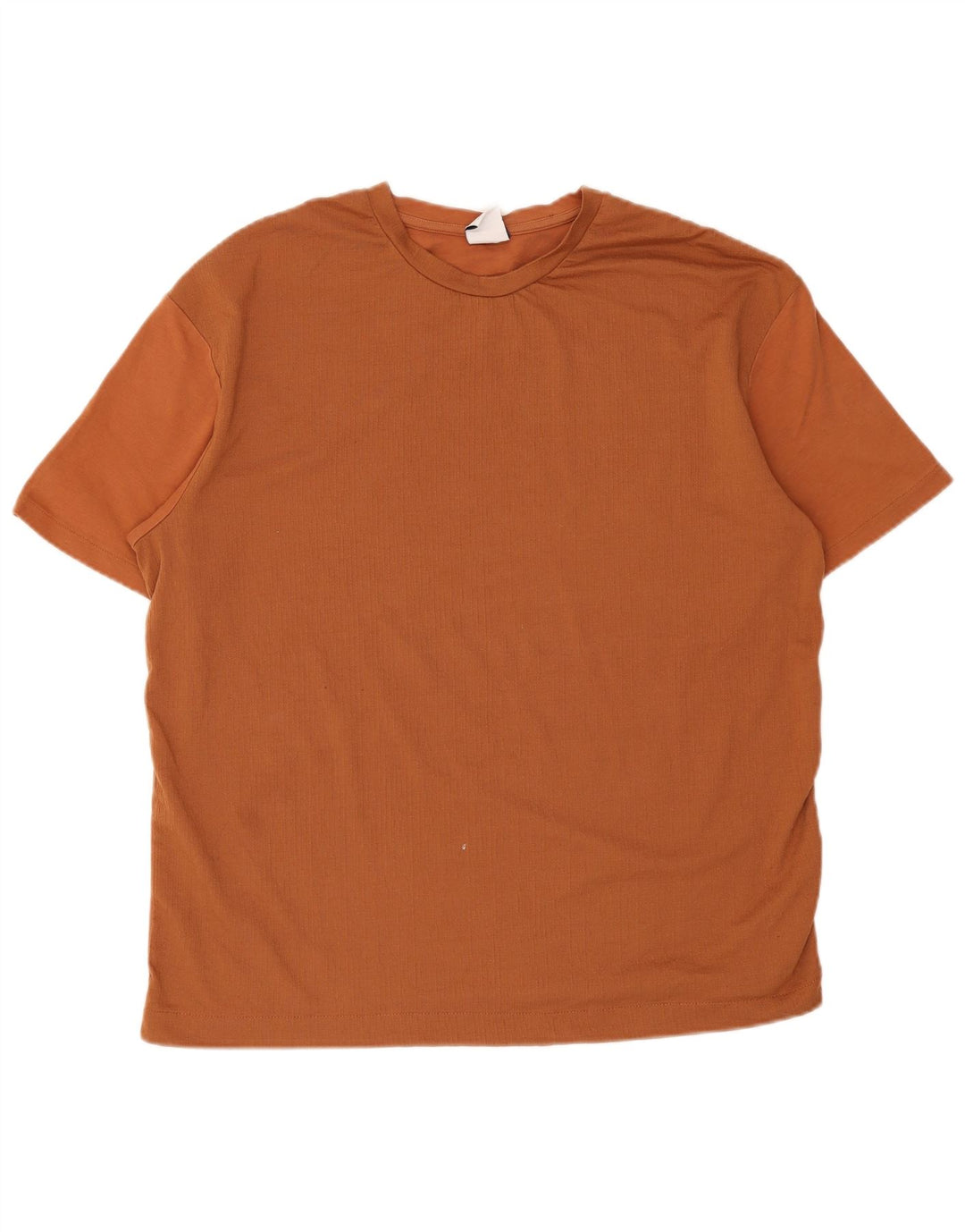 Camiseta masculina Zara Top grande de algodão marrom