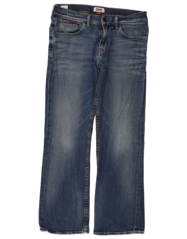 TOMMY HILFIGER Masculino Bootcut Jeans W32 L30 Azul Algodão