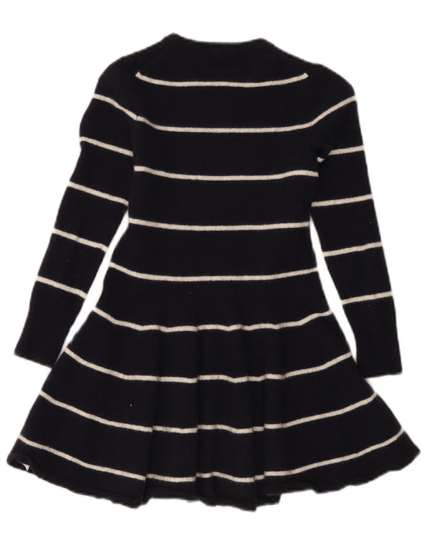 Polo Ralph Lauren Vestido Jumper Meninas 6-7 Anos Pequeno Listrado Azul Marinho
