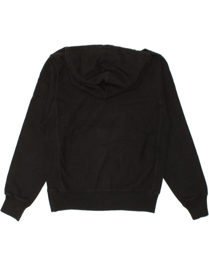 CHAMPION Mens Hoodie Jumper Small Black Cotton Vintage Champion and Second-Hand Champion from Messina Hembry 
