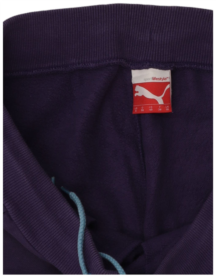 Calça de treino feminina Puma Joggers UK 10 Small Purple Colourblock