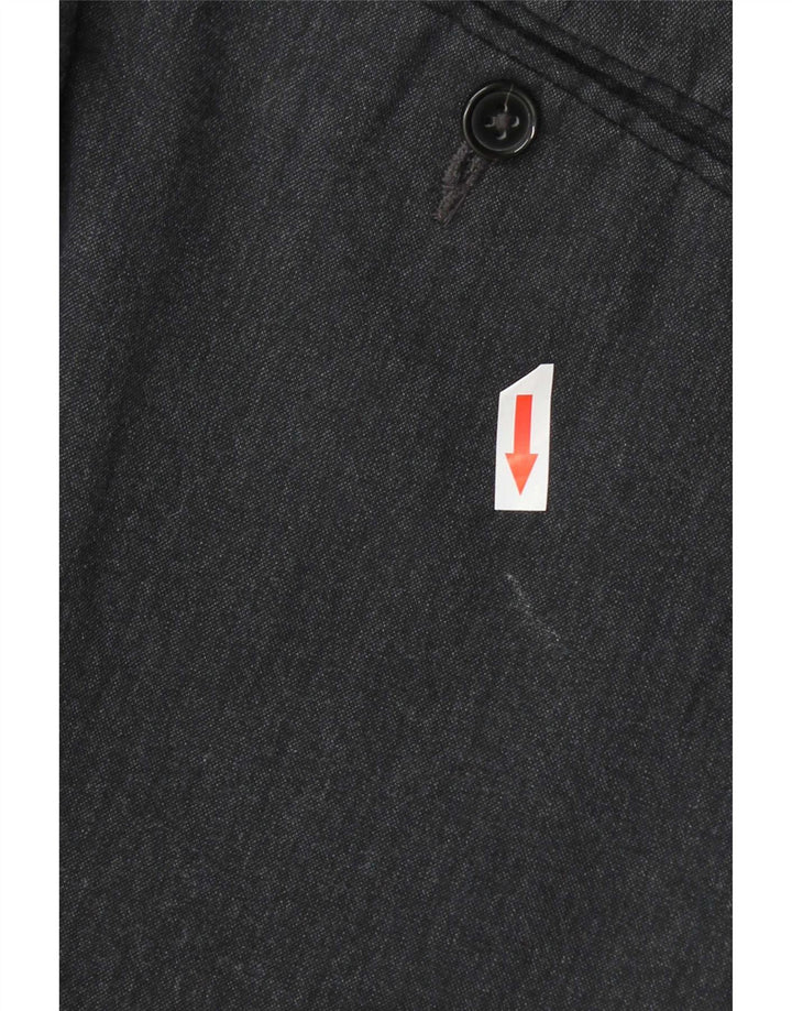 Calça Chino Masculina Slim Fit Marks & Spencer W34 L29 Azul Marinho Poliéster