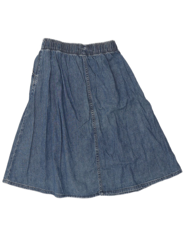 Saia jeans feminina Levi's W27 pequeno algodão azul