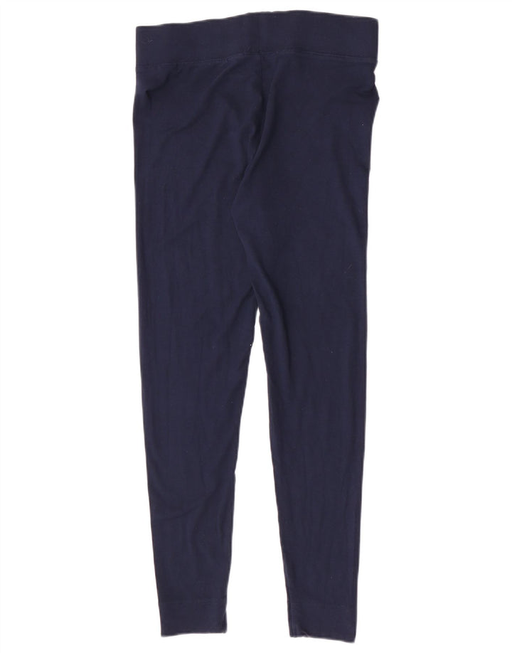 Leggings femininos Marks & Spencer Reino Unido 12 viscose azul marinho médio