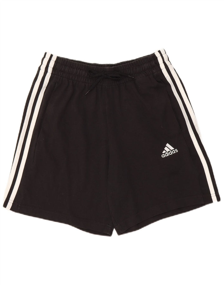 Adidas Mens Sport Shorts Pequeno Algodão Preto