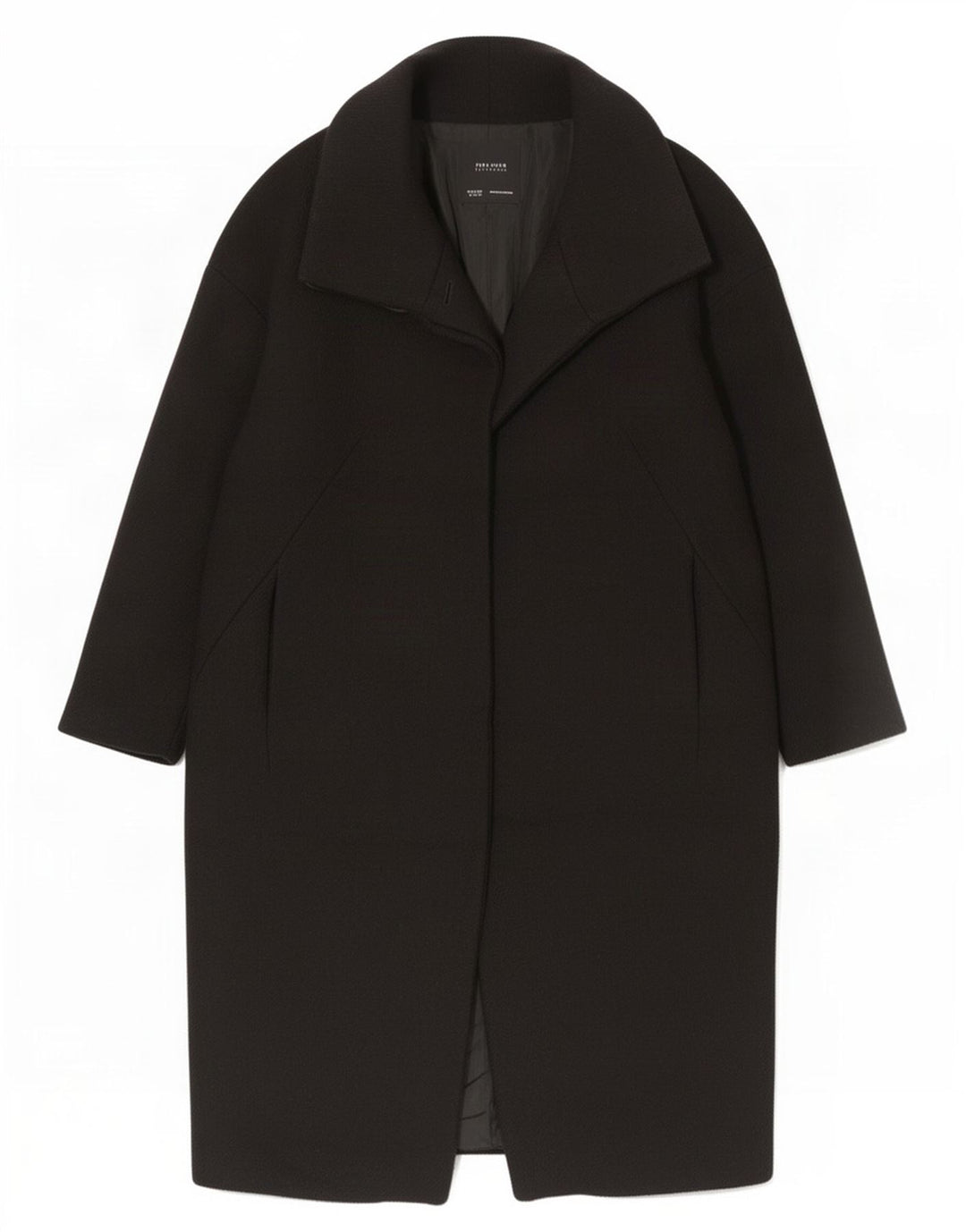 Sobretudo oversized feminino Zara UK 6 XS preto
