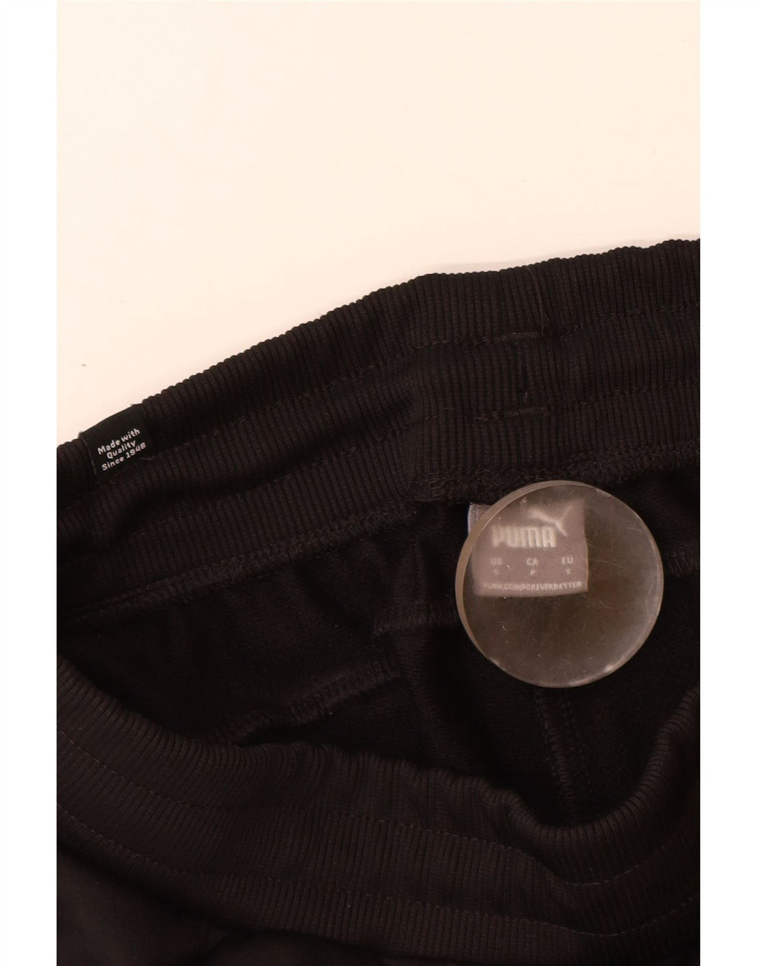 Calça de treino masculina Puma Joggers pequeno poliéster preto