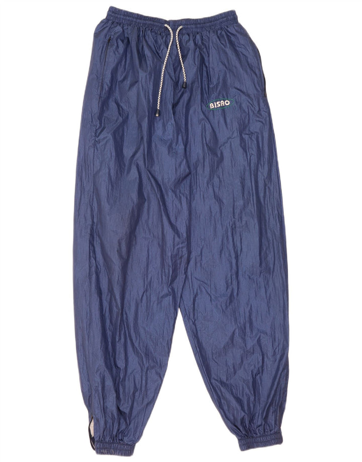 Calça impermeável masculina vintage azul médio