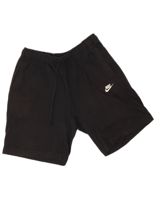 Shorts esportivos masculinos Nike médio preto algodão