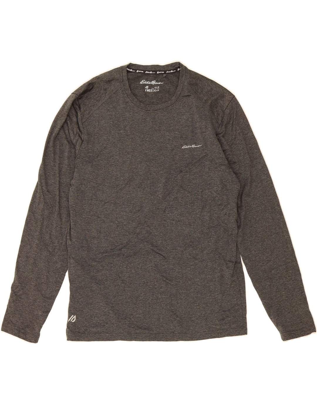 EDDIE BAUER Mens Top Long Sleeve Medium Grey Polyester Vintage Eddie Bauer and Second-Hand Eddie Bauer from Messina Hembry 