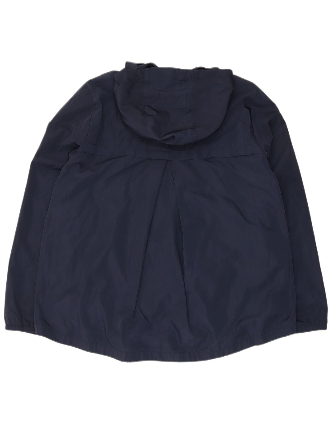 Jaqueta de chuva feminina com capuz Tommy Hilfiger Reino Unido 16 grande poliéster azul marinho