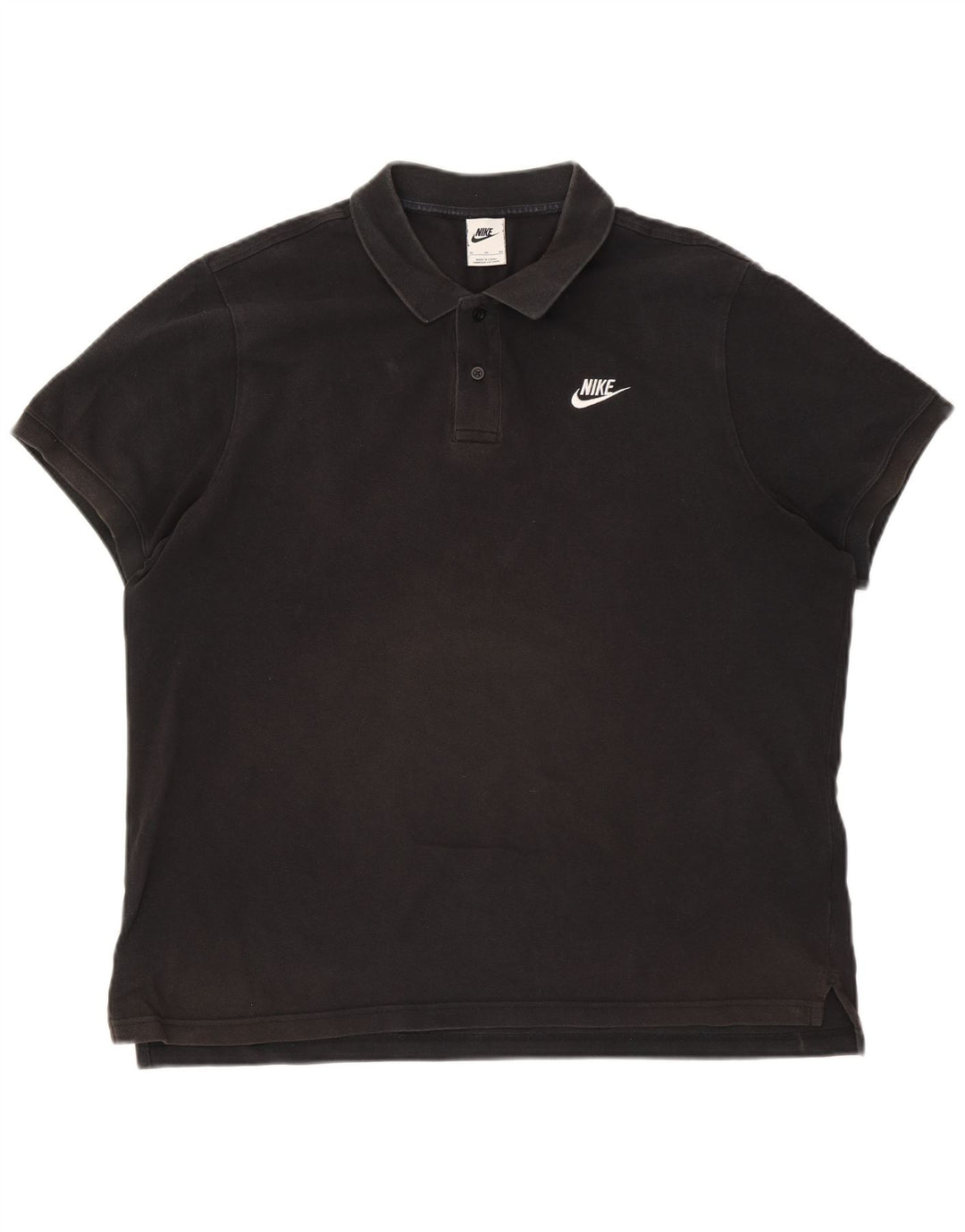 Camisa polo masculina Nike XL preta de algodão