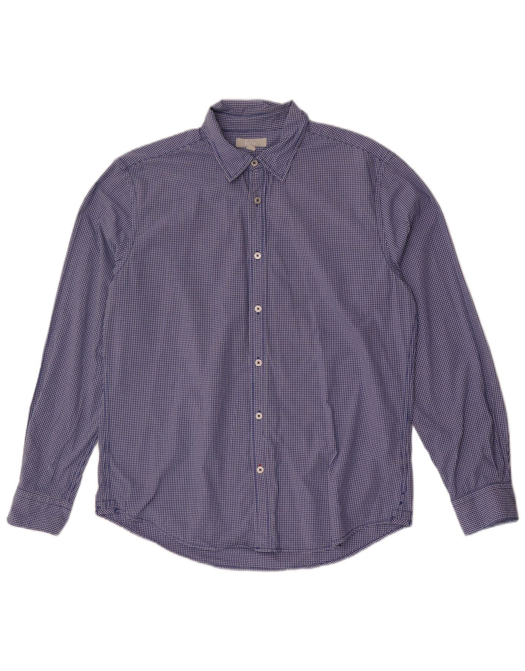 Camisa masculina Boden Slim Fit grande algodão guingão azul