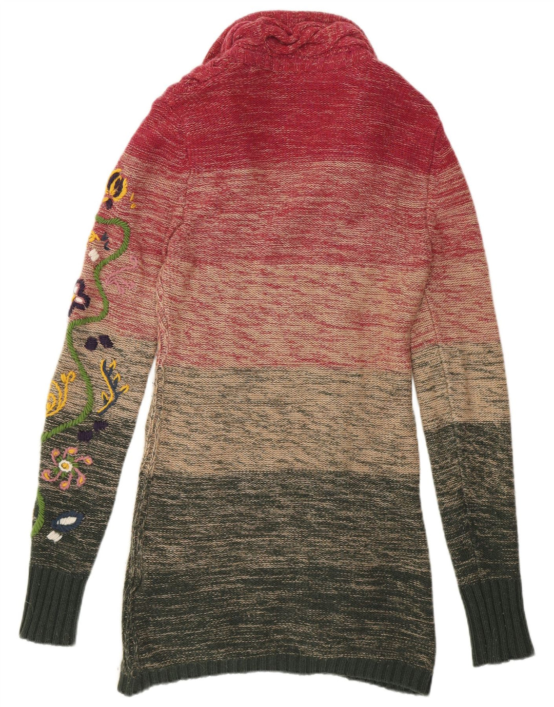 Suéter cardigã feminino Replay UK 10 pequeno bloco colorido multicolorido