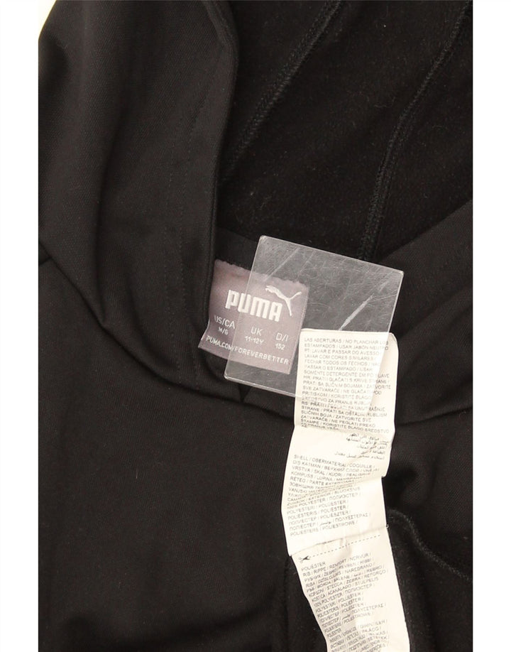Camisola com capuz Puma Boys 11-12 anos preto poliéster