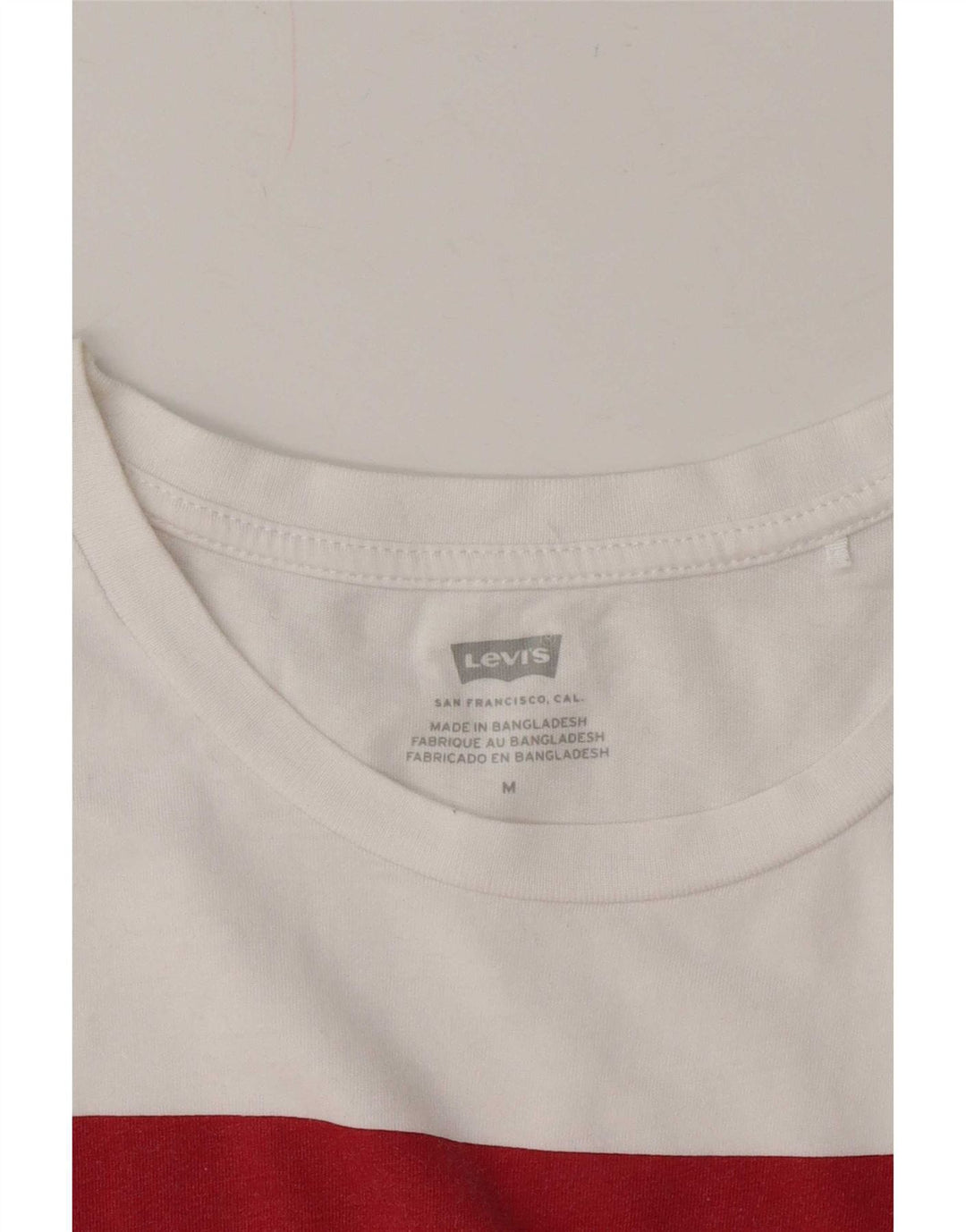 Camiseta feminina gráfica Levi's UK 14 médio branco